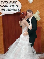 Naughty Shemale Bride - Best story about wedding with cute shemale!